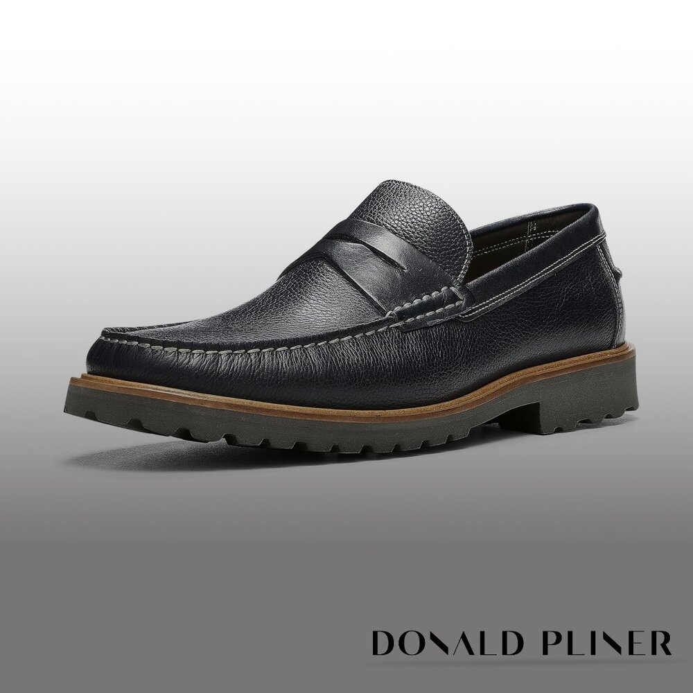Donald J. Pliner Tumbled Calf Loafer
